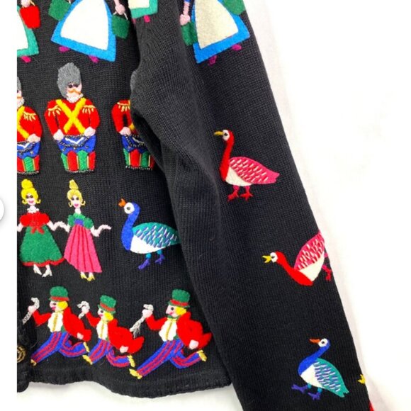 HP๐นRARE๐นVTG MICHAEL SIMON 12 DAYS OF CHRISTMAS SWEATER ADORNMENTS & CHARACTERS - Picture 13 of 14